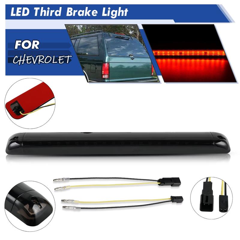 For Chevy Blazer S10, for Hummer H2, for GMC Yukon Suburban Jimmy 1x LED 3rd  Third Brake Lights High Level 3rd Brake Stop Light