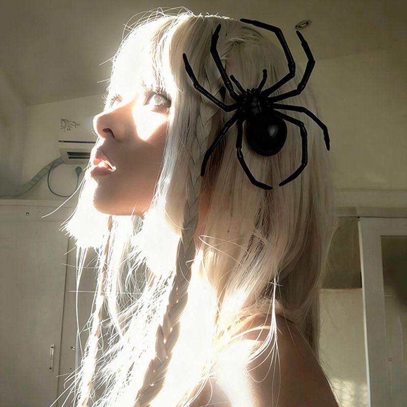 Halloween Decoration Headpiece, Dark Goth Spider Hair Clip, Party Hair Clip, Hair Accessory