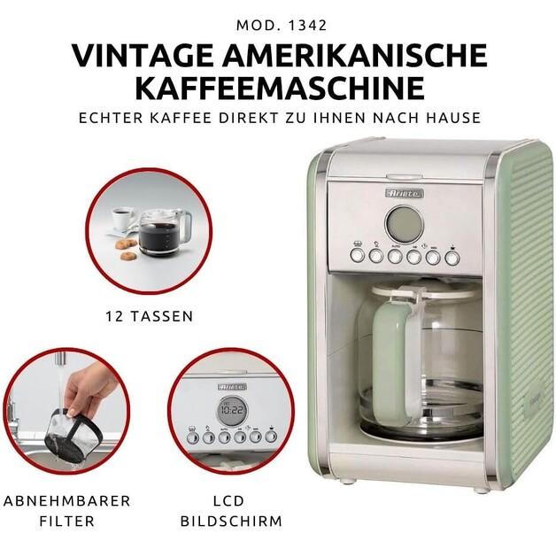 Coffee Maker Ariete 1342 Vintage Green