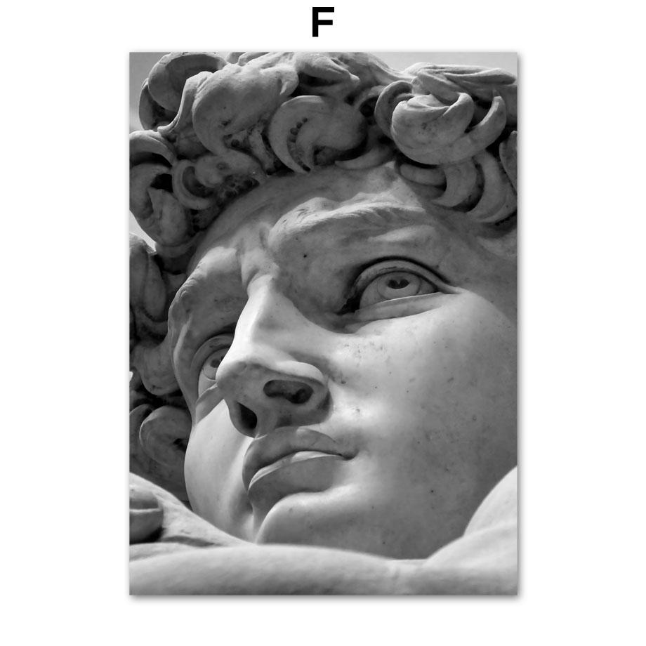 

Скульптуры древнегреческих богов, статуя Давида, настенная живопись на холсте, плакаты на скандинавскую тему и принты, настенная картина для декора гостиной 21x30cm No Framed