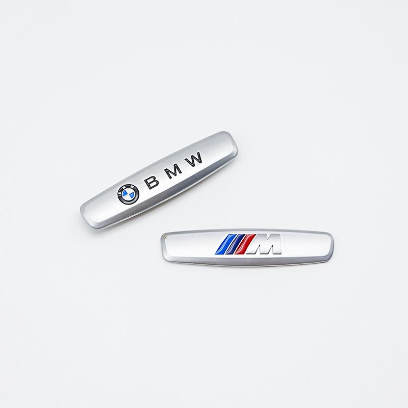drswk4 1/2Pcs Metal Car Interior Seat Dashboard Emblem Sticker M logo for BMW M Performance E90 F30 G20 X3 X5 X7 Tuning Styling Badge