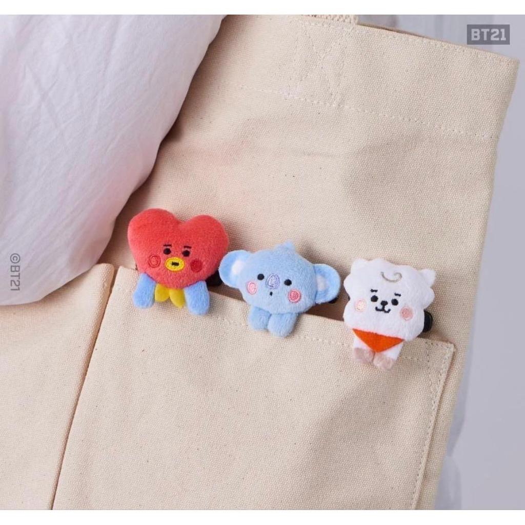 Used New and unused BTS BT21 original plush badge