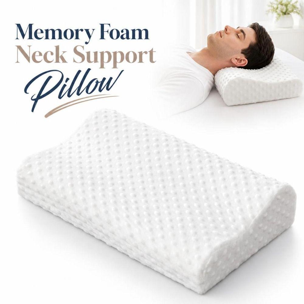 Slow-Rebound Neck Support Pillow Comfortable Ergonomic Sleep Pillow Bedroom Sleeping