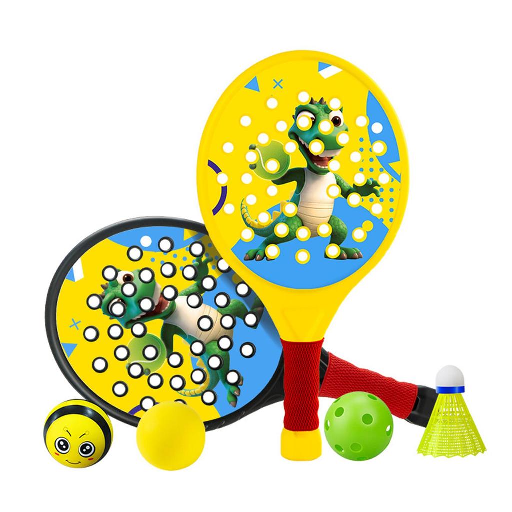 2x Kids Padel Rackets Comfortable Breathable Gripping Ergonomic Anti Slip Handle Paddle Tennis Racquets for Junior Children Kids