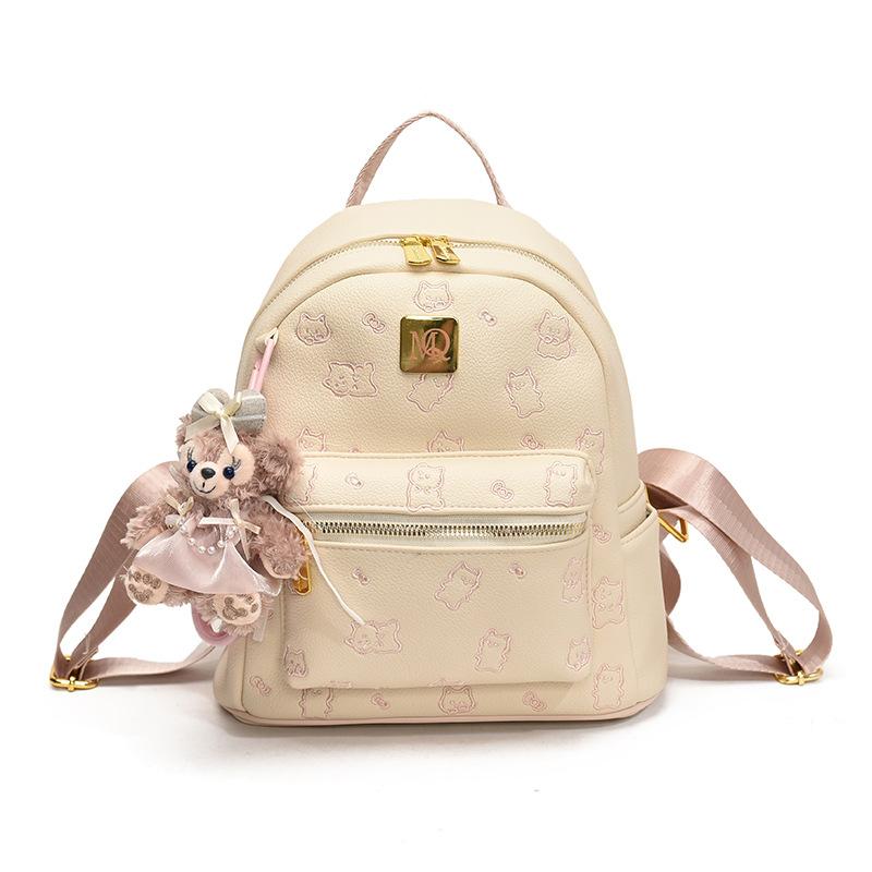 Schoolbag Autumn New Backpack Bag 1011 Versatile Fashion Trendy Women's Student Class Large Capacity Retro Embroidered Backpack