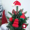 Festival Santa Hat Decoration Handmade Craft For Kids Holiday Gift Wrapping Bottle Decorations