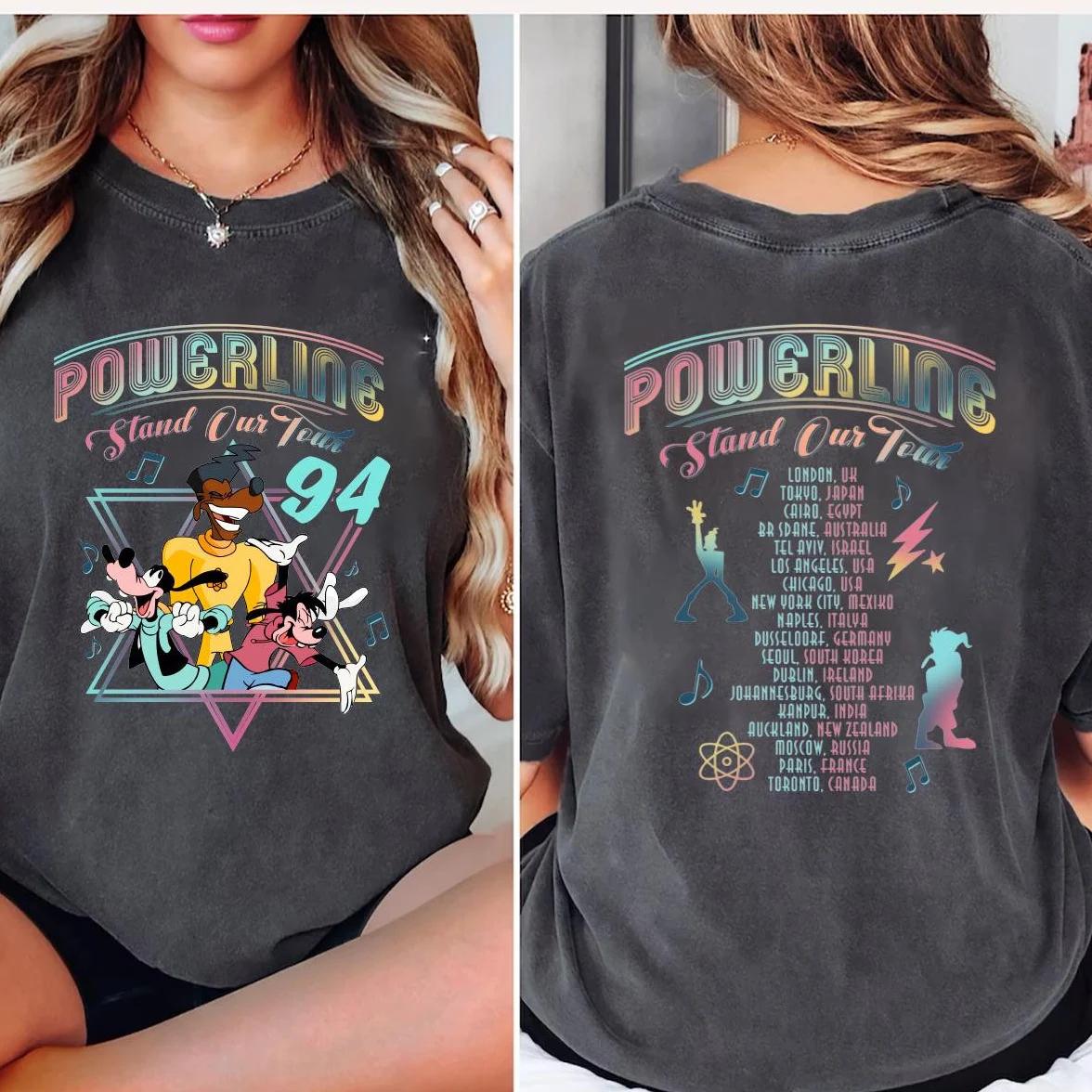 

Retro 90s Goofy Movie Comfort Colors Shirt Max Goofy Roxanne Powerline Shirt Disney World Tour Shirt 4XL