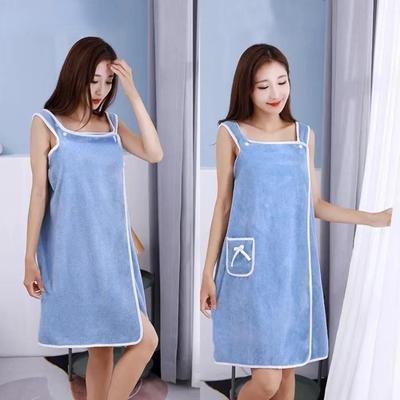 Bath Towel Household Women Wearable Wrap Adults Absorb Water Pure Cotton Dry Hair Skirt Long Style Bathroom Washable Bathrobe