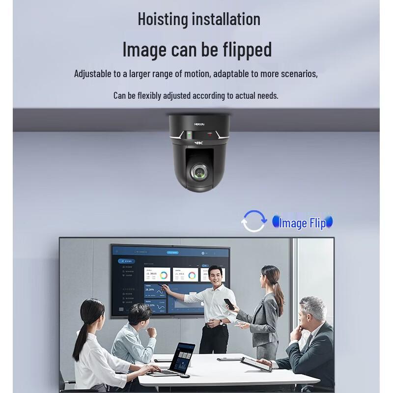 HDCON 4K60 Professional PTZ Camera with AI Tracking (CN version)