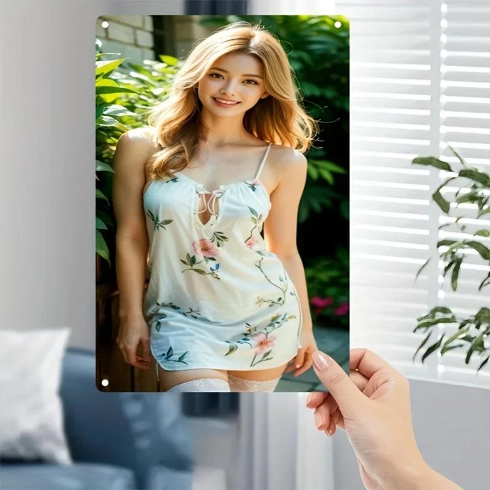 Antique Iron Metal Sign, Vintage Wall Art for Home Bar & Bedroom Decor