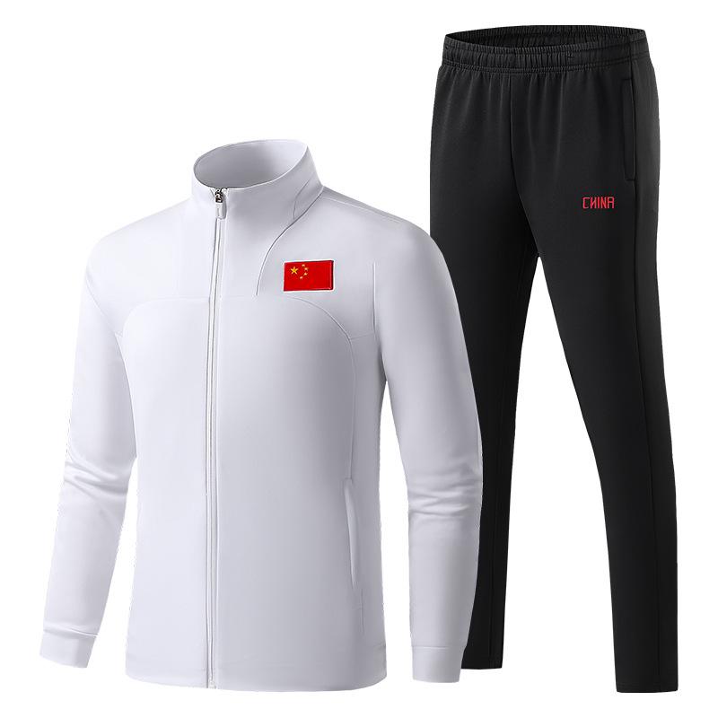 Chinese National Team Sportswear: Unisex Athlete and Coach Spring/Autumn Training Uniform Set 6XL белый