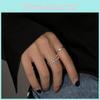 Exquisite 925 Sterling Silver Geometric Open Ring Elegant Design For Women Fashion Statement