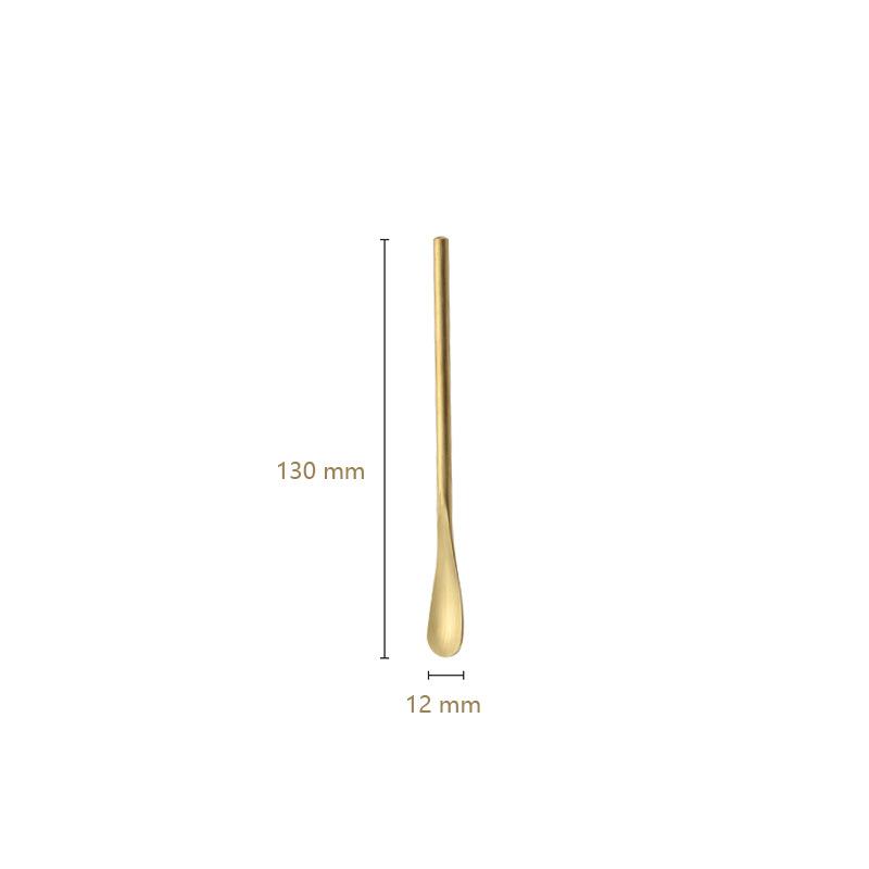 1PC Long Handle Teaspoon 304 Stainless Steel Mixing Spoon Tableware Coffee Tea Spoons Dessert Ice Cream Scoop Bar Tools