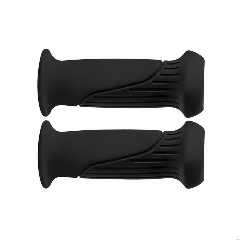 2 Pieces Children's Bike Handle Grips Comfortable Soft Rubber Handlebar NonSlip for Young