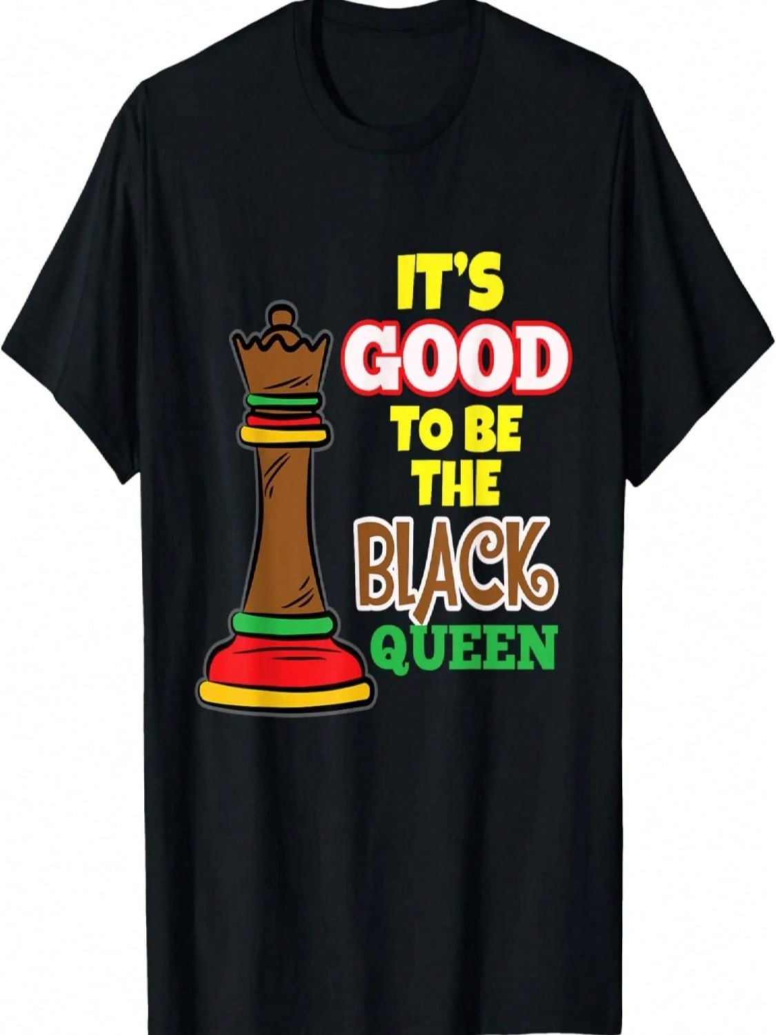 Its Good To Be The Black Queen Black History Month Chess T-Shirt S разноцветный