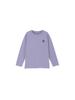 North Cut and Sewn Small Box Logo Pale Size 130 [The Face] Long-Sleeve T-Shirt, L/S Tee, Plum,