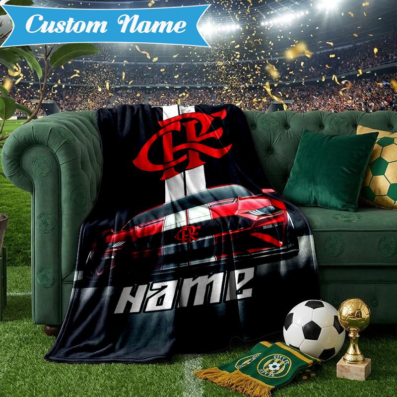 Custom Name Spirit Flamengo Blanket Lightweight Ideal Bedding Blanket Perfect for Travel, Camping, Living Rooms, Sofas, Christmas gift