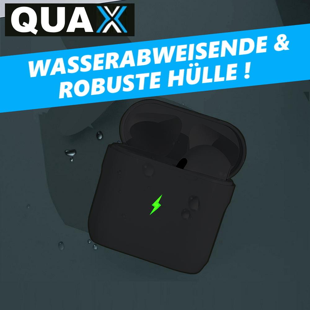 Bezdrátová Bluetooth sluchátka QUAX pro iPhone a Samsung, černá