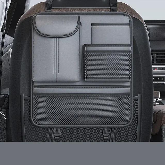 Neues Auto Top Qualität Sitzlehnen-Organizer Große Kapazität Aufbewahrungstasche Multifunktional PU-Leder Mehrere Taschen Auto Organizer Tasche