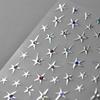 Charming Hollow Stars Love Geometric Five-pointed Star Self Adhesive 5D Nail Art Decorations Stickers Shiny Manicure Decal