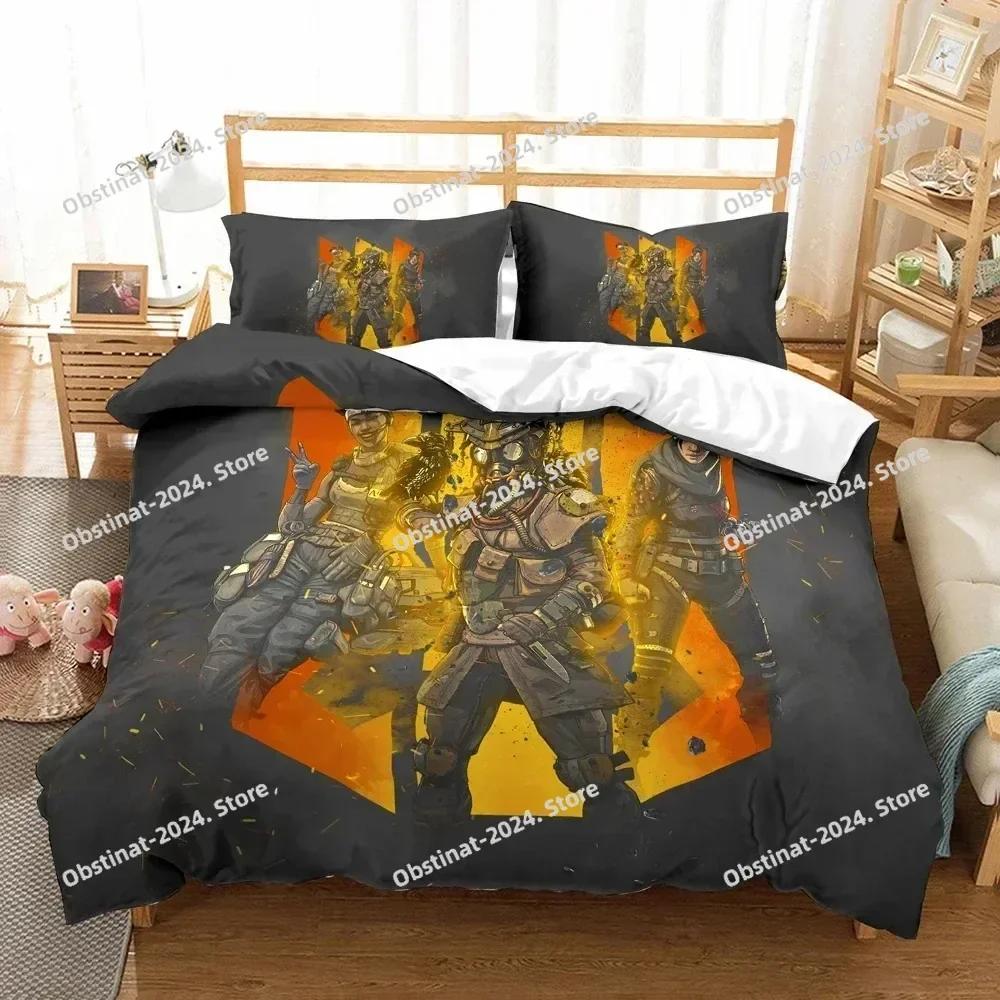 3D Printed Game Duvet Cover Apex Pillowcase Legends Bedding Set Double Twin Full Queen King Adult Kids Bedclothes Quilt Cover