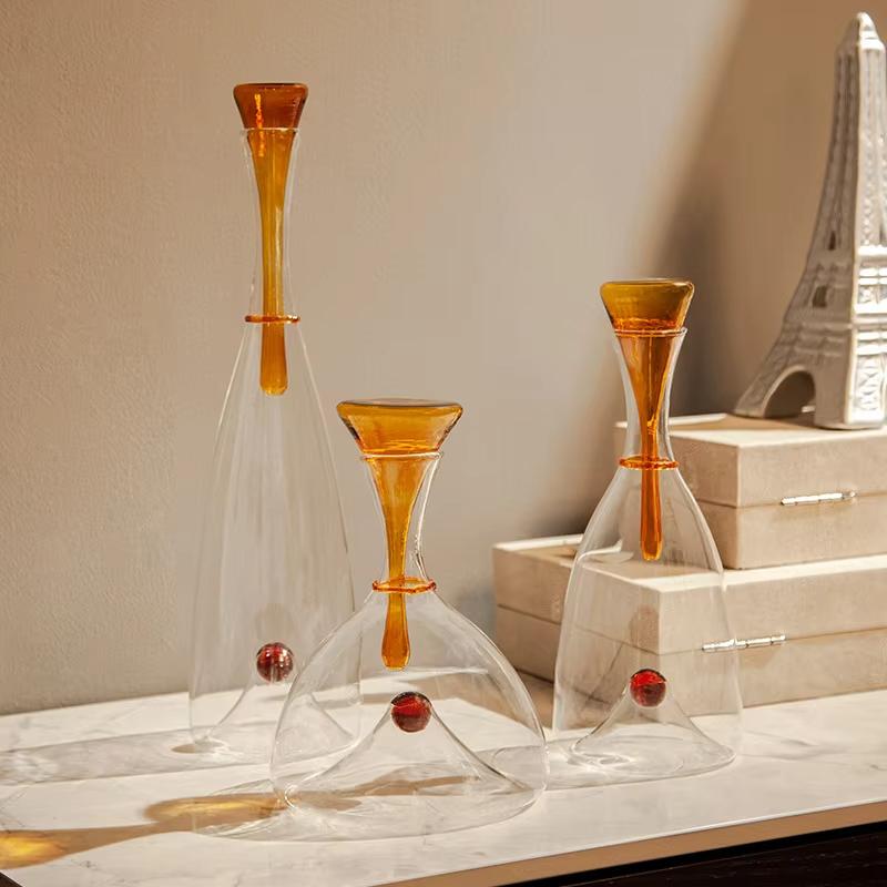 Moderner Minimalistischer Glas-Dekanter Hausbar Restaurant Party-Dekanter Brandy Whiskey Tequila Wein-Teiler Weinschrank Dekoration