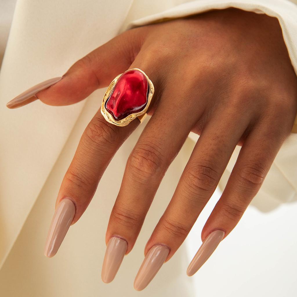 European and American French Vintage Special-shaped Pearl Rings, Women's Index Finger Rings, Personalized Fashion Design, Open Tail Rings