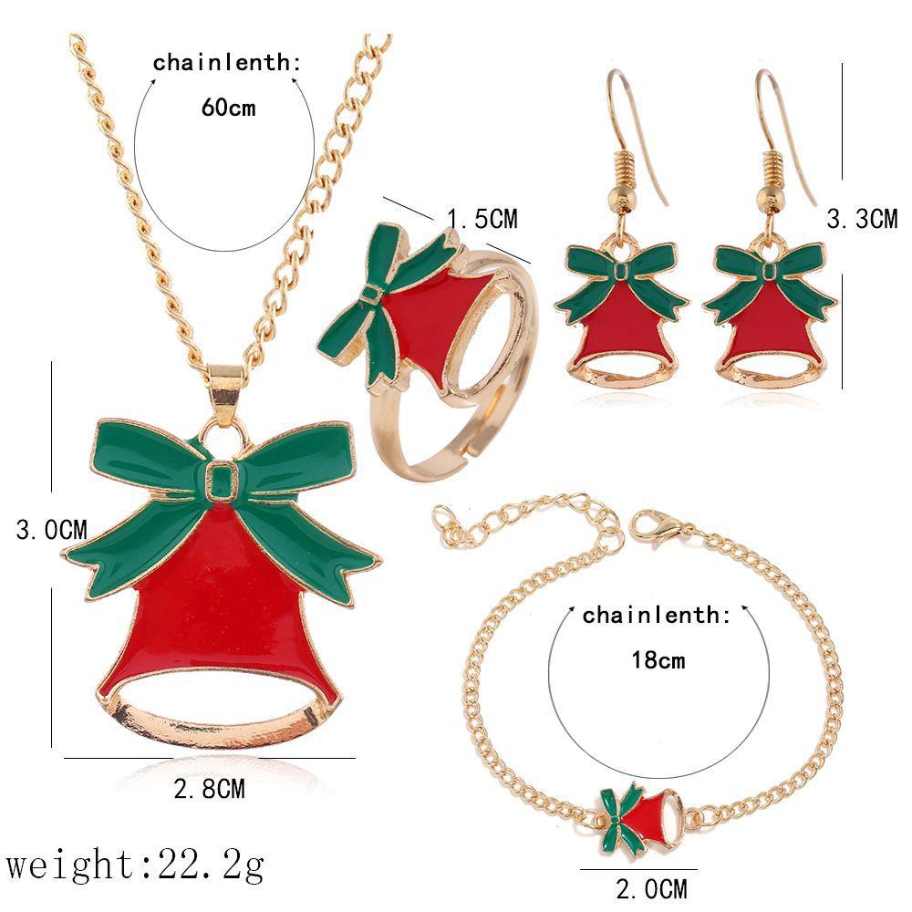 Christmas Accessories Set, Dripping Christmas Tree 4-Piece Set, Ornaments