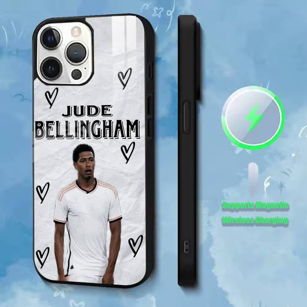 Football J-Jude Bellingham  Phone Case For iPhone17,16,15,14,13,12,11 Plus,Pro Allows magnetic wireless charging iPhone11