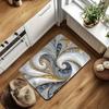 Rendering Flower Toilet Decorative Floor Mat Absorbent Bathroom Floor Mat Diatom Mud Floor Mat Absorbent Floor Mat Toilet