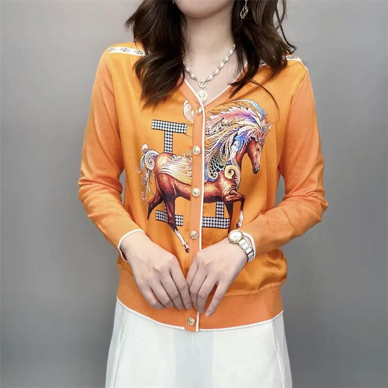 

Женские роскошные дизайнерские куртки Harajuku Chic Elegant Single Breasted Cardigan Jackets Autumn Korean Fashion V Neck Long Sleeve Slim Coats XXXL оранжевый