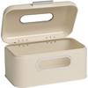 Bread Box - Echtwerk - Metal - Cream Color - Dimensions 30x20x15.5 Cm - Vintage Style