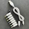 USB Boost USB toDC Step-up Converter Cable 5V to DC9V 12V 5.5x2.5mm 8 Connecters Power Converter Adapter Line