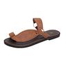 Summer Ladies Flat Slide Sandals With Pu Upper For Daily Wear