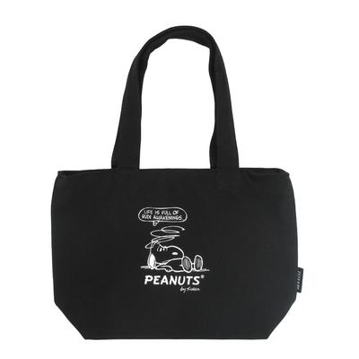Snoopy Mini Tote 75th Anniversary Black