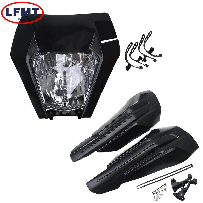 Motorcycle Headlight Enduro For KTM EXC EXC-F SX-F SX XC XC-W XC-F XCF-W 125-530 Universal Dirt Bike Motocross Headlights Plate