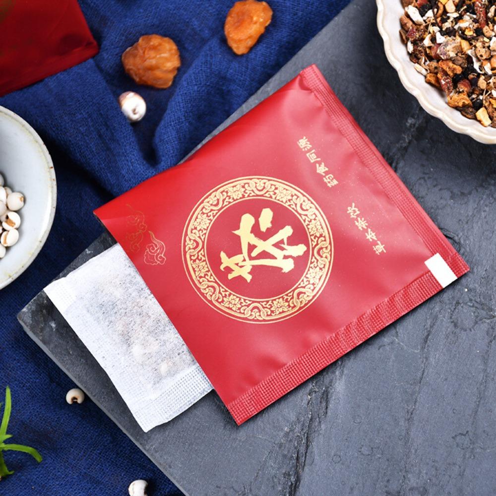 5g*20 Bustine Tè Biologico Ginseng Bacche di Goji Miscela Erboristica Supporto Immunitario