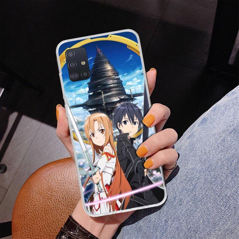 Sword Art Online Anime Phone Case For Samsung Galaxy A52 A32 A22 A12 A51 A31 A50S A30S A20S A10S Note 20 Ultra 10 Plus S10 A72 A