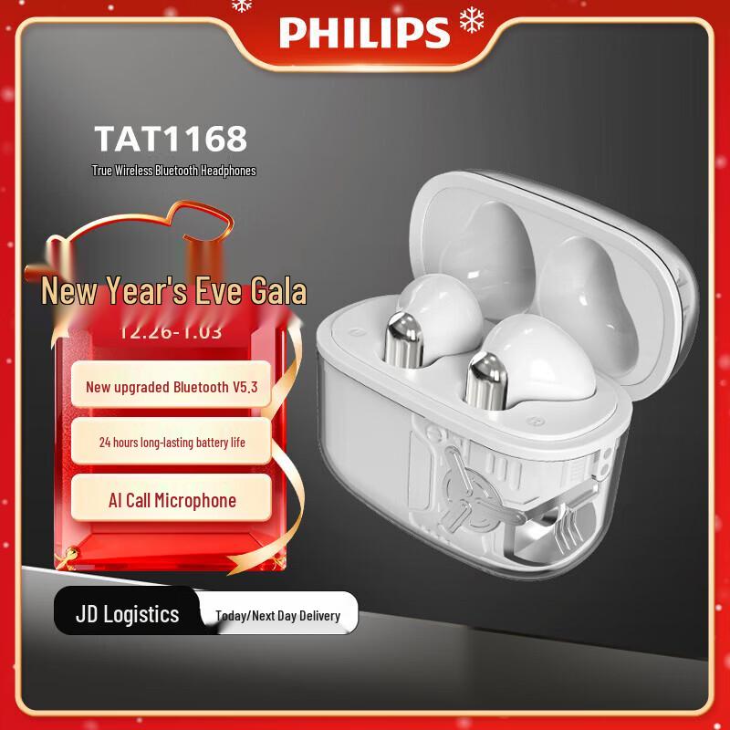 

Philips TAT1168 True Wireless Bluetooth Earbuds