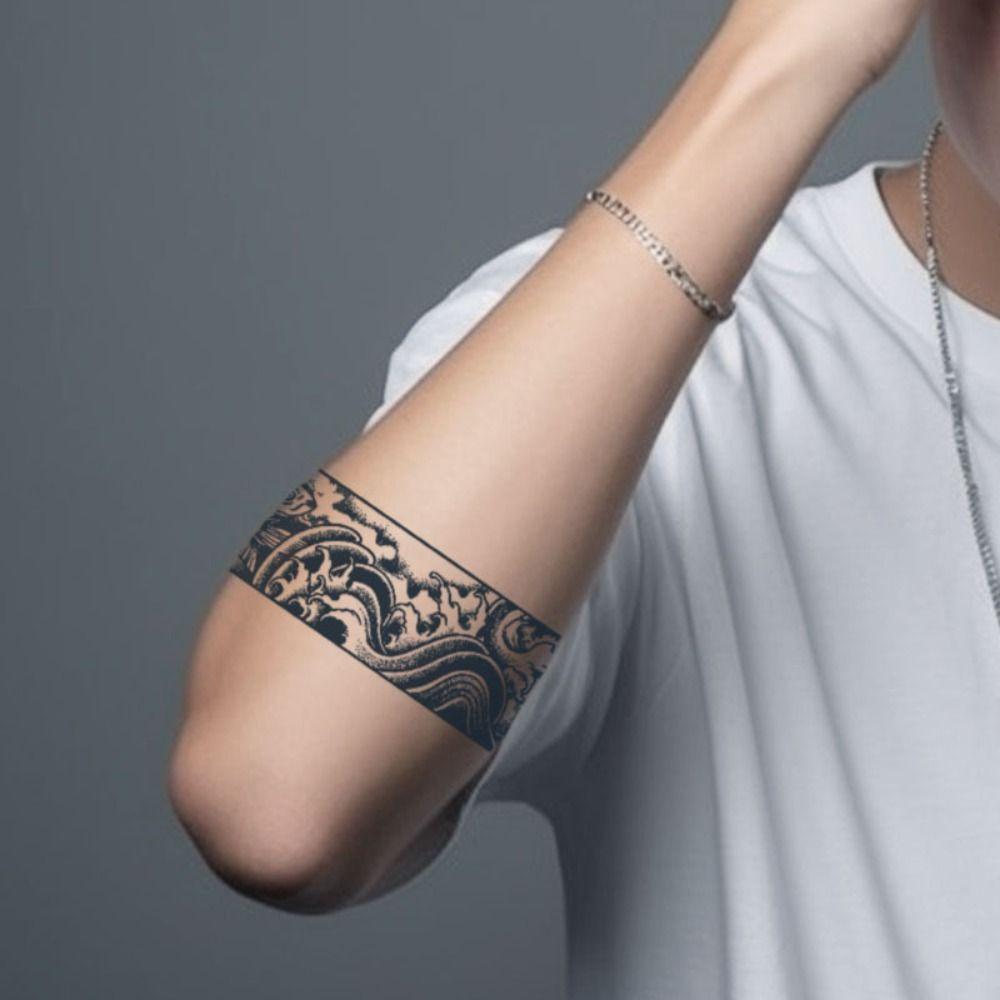 8PCS Waterproof Stripe Tattoo Stickers Lasts for 2 weeks Flower Tattoo Stickers  Gifts