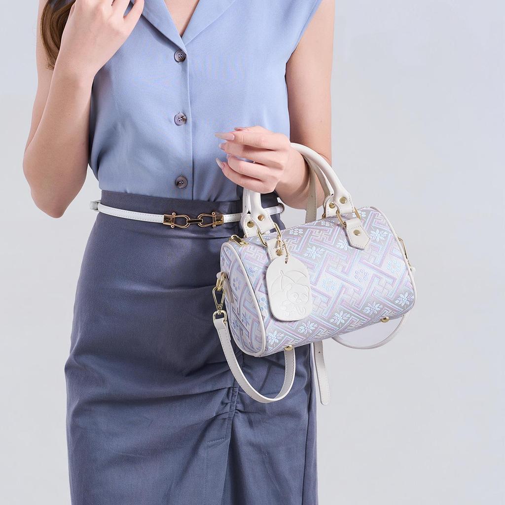Women's Soft Leather Single Shoulder Crossbody Bag - Japanese & Korean Style Pillow Handbag for Fashionable Business Wear