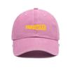 Simple trend fashion monochrome letter printing washed old soft top sunshade baseball cap unisex hat