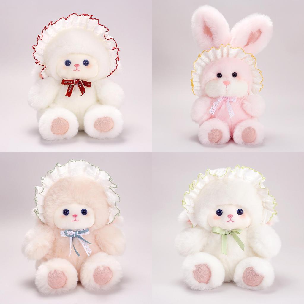 Sheep Plush Toy With Hat Soft Short Plush For Kids Sleep Comfort And Gift