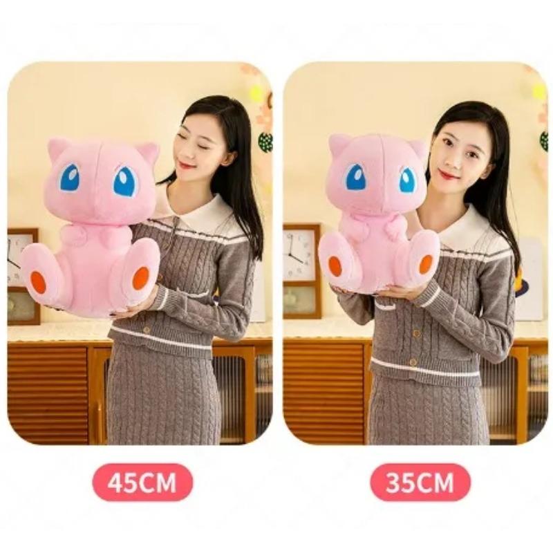 35/45CM Peluche Pokemon Mewtwo Tamaño Grande Kawaii Go Dex Mew Muñeco de Peluche Suave Relleno Muñeco de Dibujos Animados Almohada Regalo de Cumpleaños para Niño