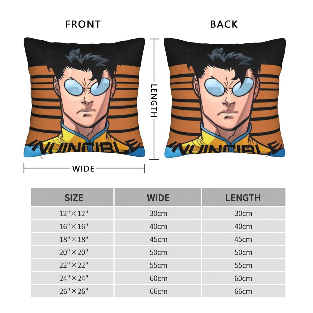 Mark Grayson Invincible Pillowcase Double-Sided Printing Polyester Cushion Cover Decorative Pillow Case Cover Home Zipper 18''