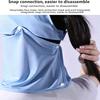 Full Coverage Hats Women Anti Sun Ice Silk Wide Brim Outdoor Face Cover Casual Sunscreen Foldable Adjustable Hiking Hats