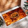 Tappeto in Velluto di Cristallo con Stampa Calcio Hull City, Comodo Assorbente d'Acqua Antiscivolo Tappeto per Pavimento Interno