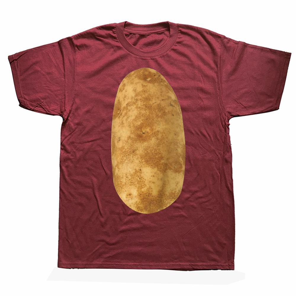 Funny Potatoes T Shirt Halloween Costume Graphic Cotton Streetwear Short Sleeve Birthday Gift Summer Style T-shirt Unisex Clothing