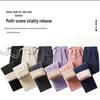 Heavyweight Unisex Velvet Trousers: Winter Warm, Thick Cotton, Loose Straight Leg, Casual Sports Pants.