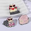 Funny Cartoon Cats Pin Elegant Metal Brooch For Jackets Backpacks And Caps Handmade Lapel Badge Accessory